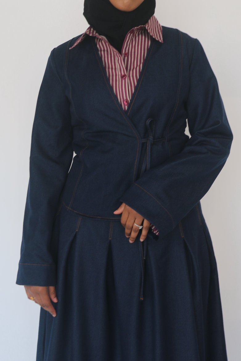 Denim Wrap Cardigan Regular